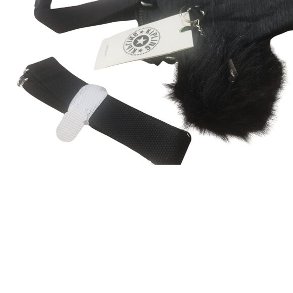 brand new vintage Kipling REVIR tote multi-use crossbody bag linen black - Picture 8 of 13